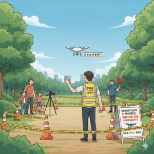 立入管理措置のイラスト