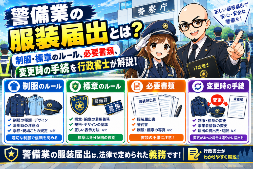 警備業の服装届出とは