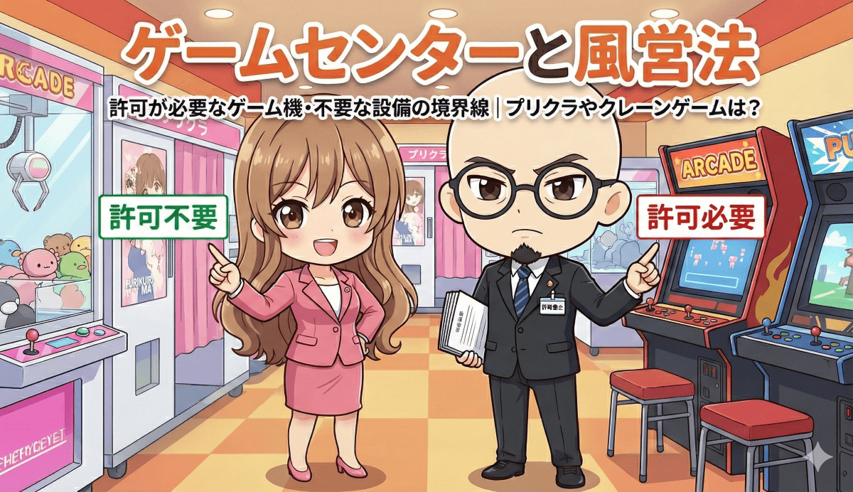 ゲームセンターと風営法